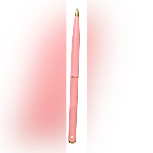 Vintage Sheaffer dusty pink ballpoint pen with tapestry case - Picture 2 of 5